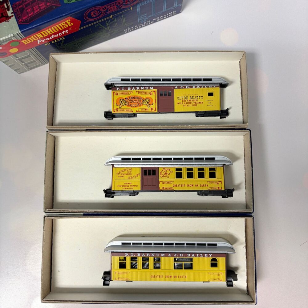 Roundhouse HO Barnum Bailey Circus 3785 3790 3795 Lot 3 Boxed Kits